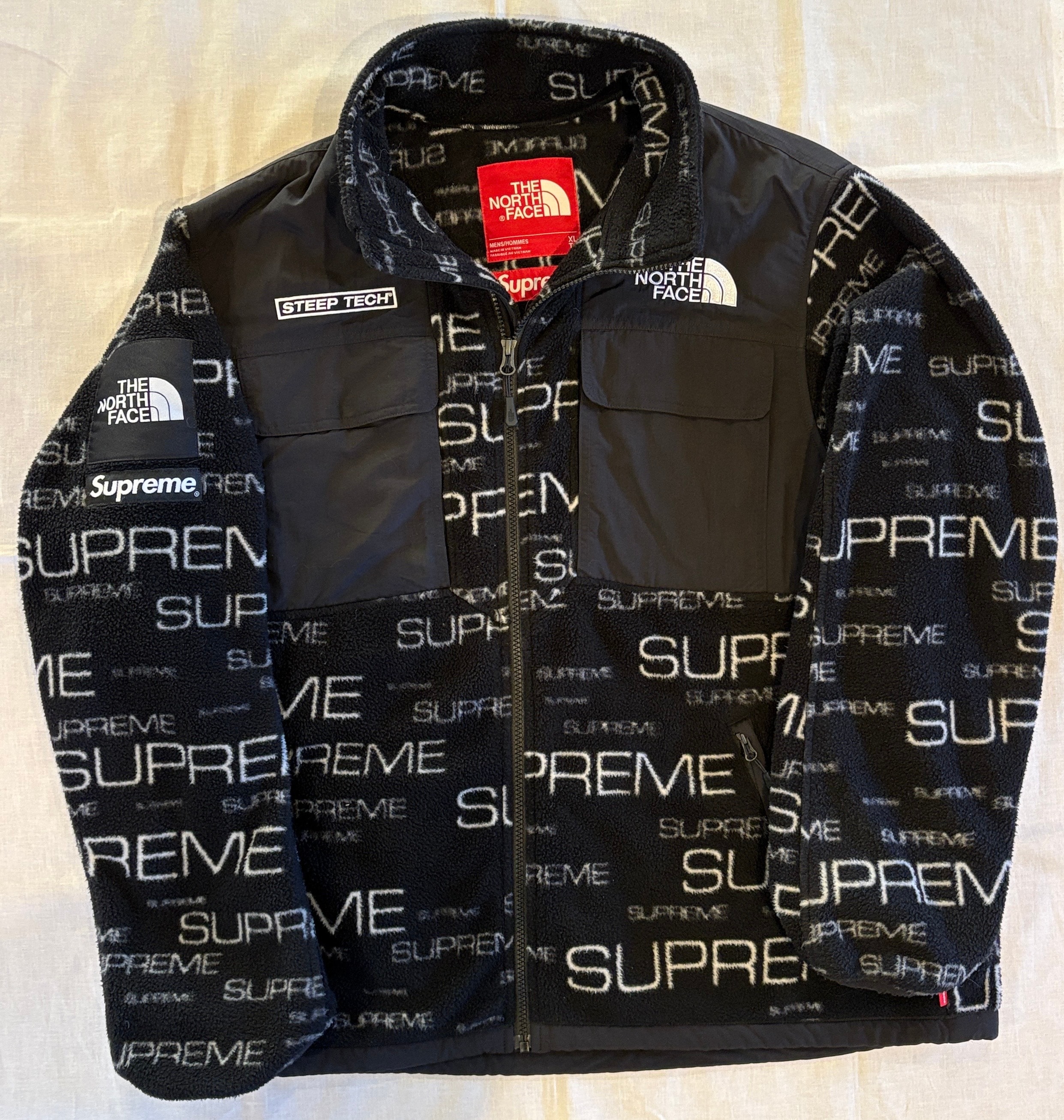 Supreme x The North Face Steep Tech Fleece Jacket "Black"