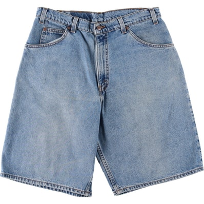 古着 90年代 リーバイス Levi's 565-1714 WIDE LEG デニムショーツ ハーフパンツ USA製 メンズw34相当 ヴィンテージ/eaa643780