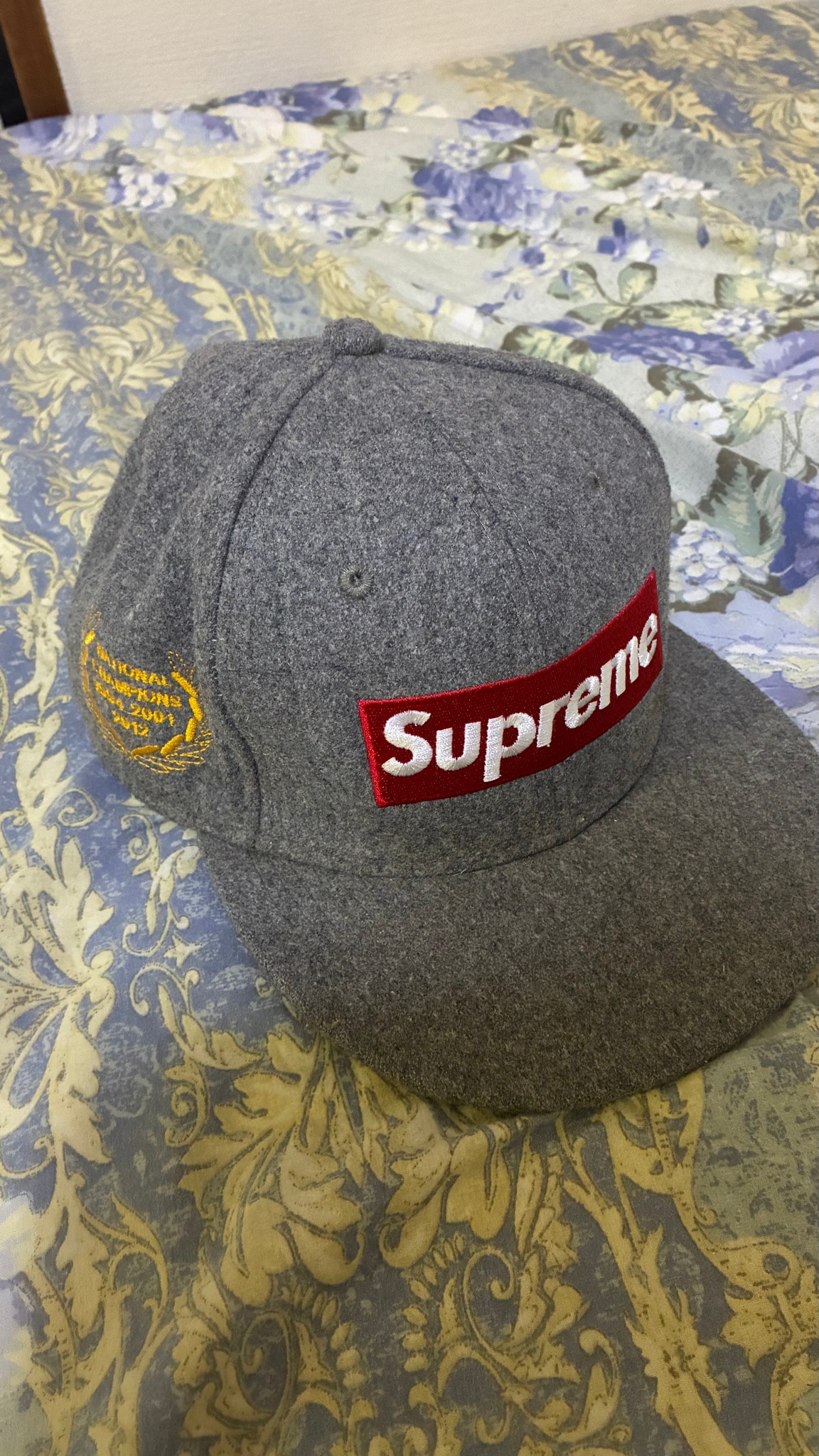 Supreme Box Logo New Era (12SS) "Grey"