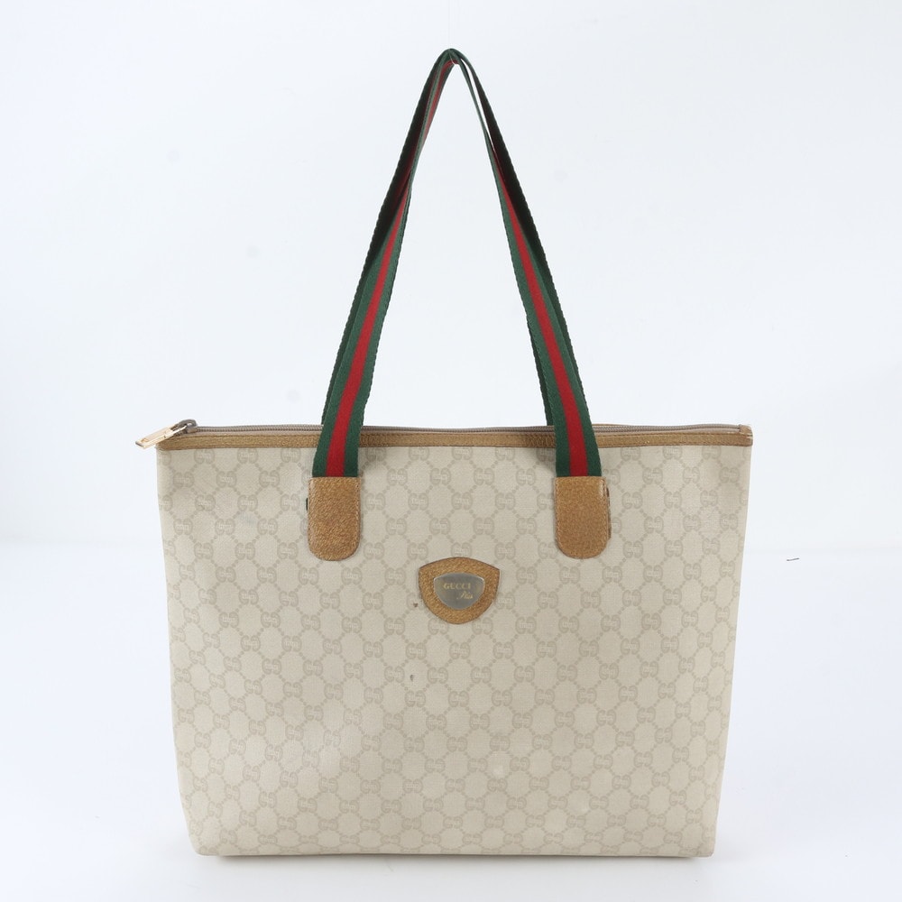 ■美品 グッチ シェリー ラインGGプラストート バッグ