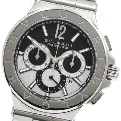 ☆良品 ブルガリ ディアゴノ カリブロ303 DG42SCH メンズ 【中古】