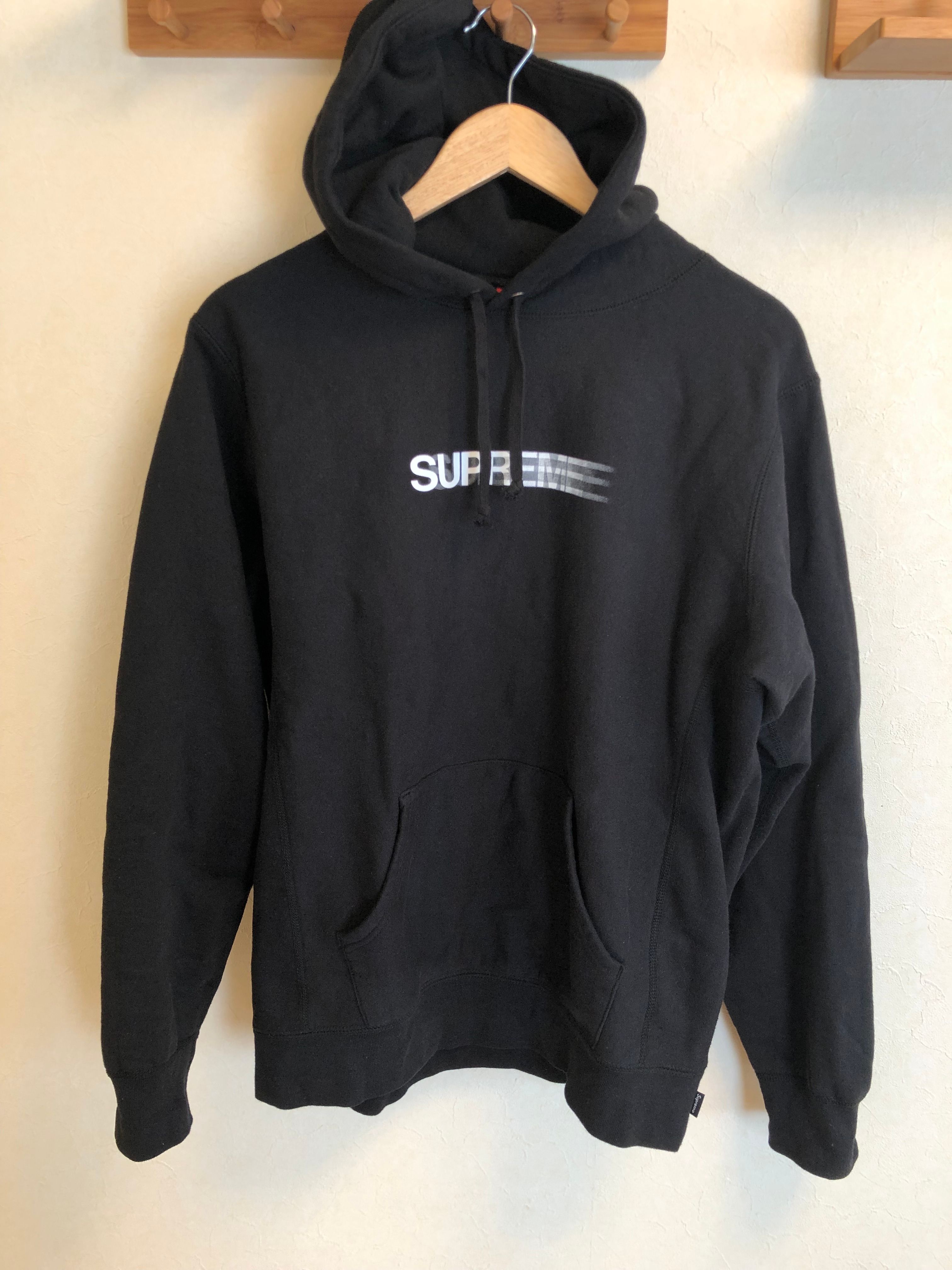 Supreme Motion Logo Hooded Sweatshirt "Black" (20SS)