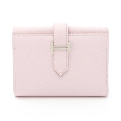 エルメス HERMES ベアンコンビネ モーヴペール 三つ折り財布 財布 ヴォーエプソン ヴォーエプソン W刻印(2024年製造) レディース パープル系 【中古】