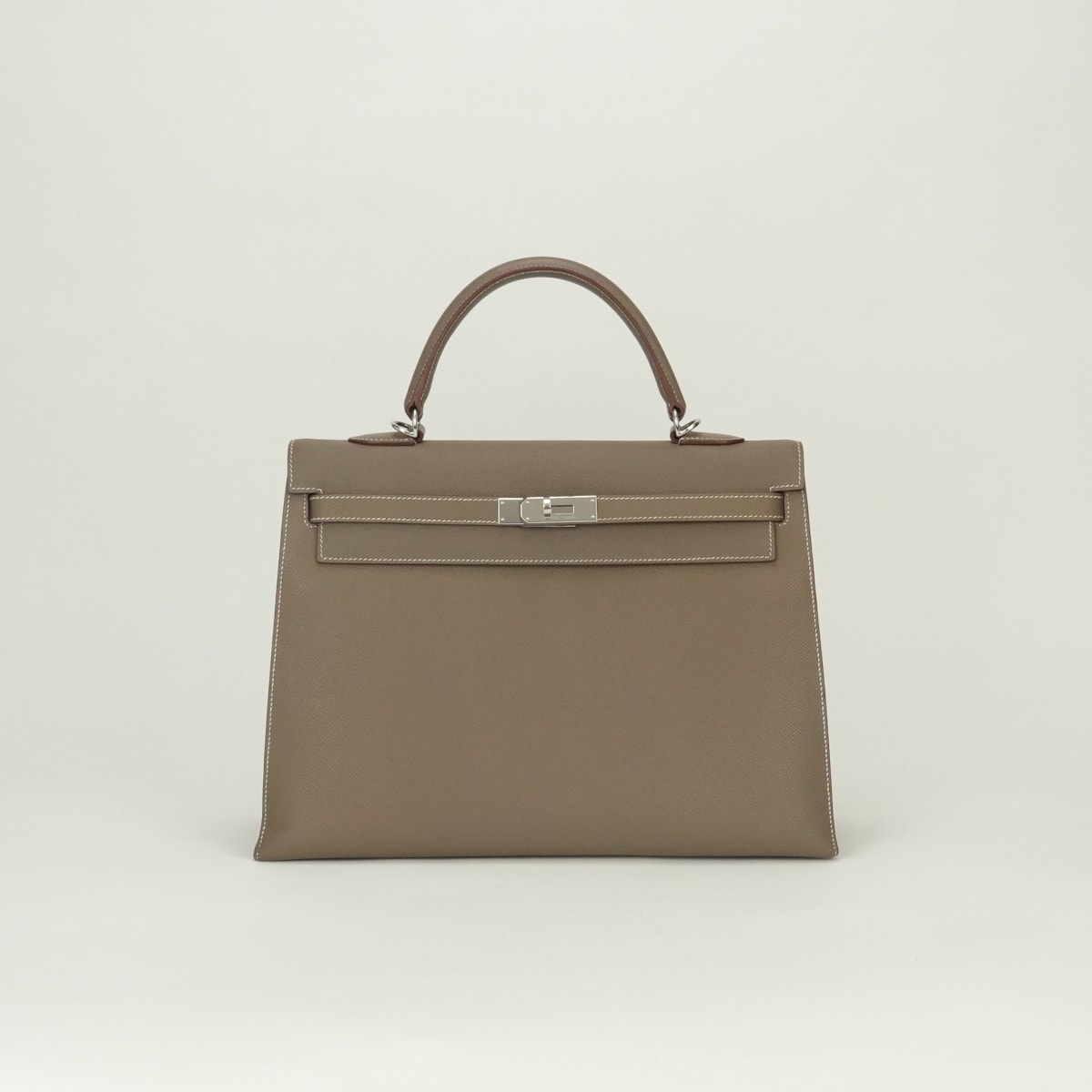 エルメス HERMES ケリー35 PSO ケリー 35 PSO バッグ トートバッグ ショルダーバッグ エプソン エトゥープ Etoupe ルビー Rubis グレー Grayベージュ Beigeレッド Red 赤 シルバー金具 ハンドバッグ 内縫い