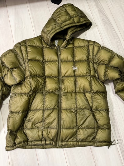 Stussy Midweight Hooded Puffer "Olive"