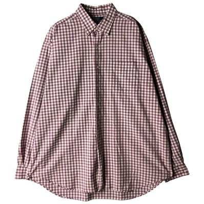 古着 ラルフローレン Ralph Lauren POLO by Ralph Lauren 長袖 コットンチェックシャツ メンズXL相当/eaa602355