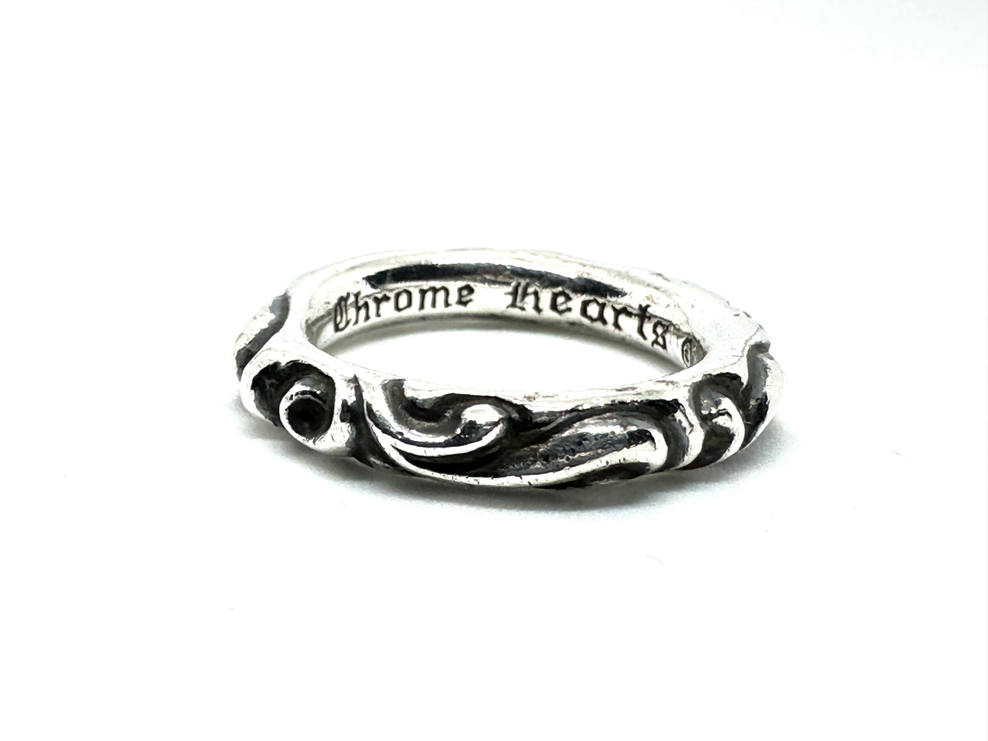 Chrome Hearts Scroll Band Ring "Silver"