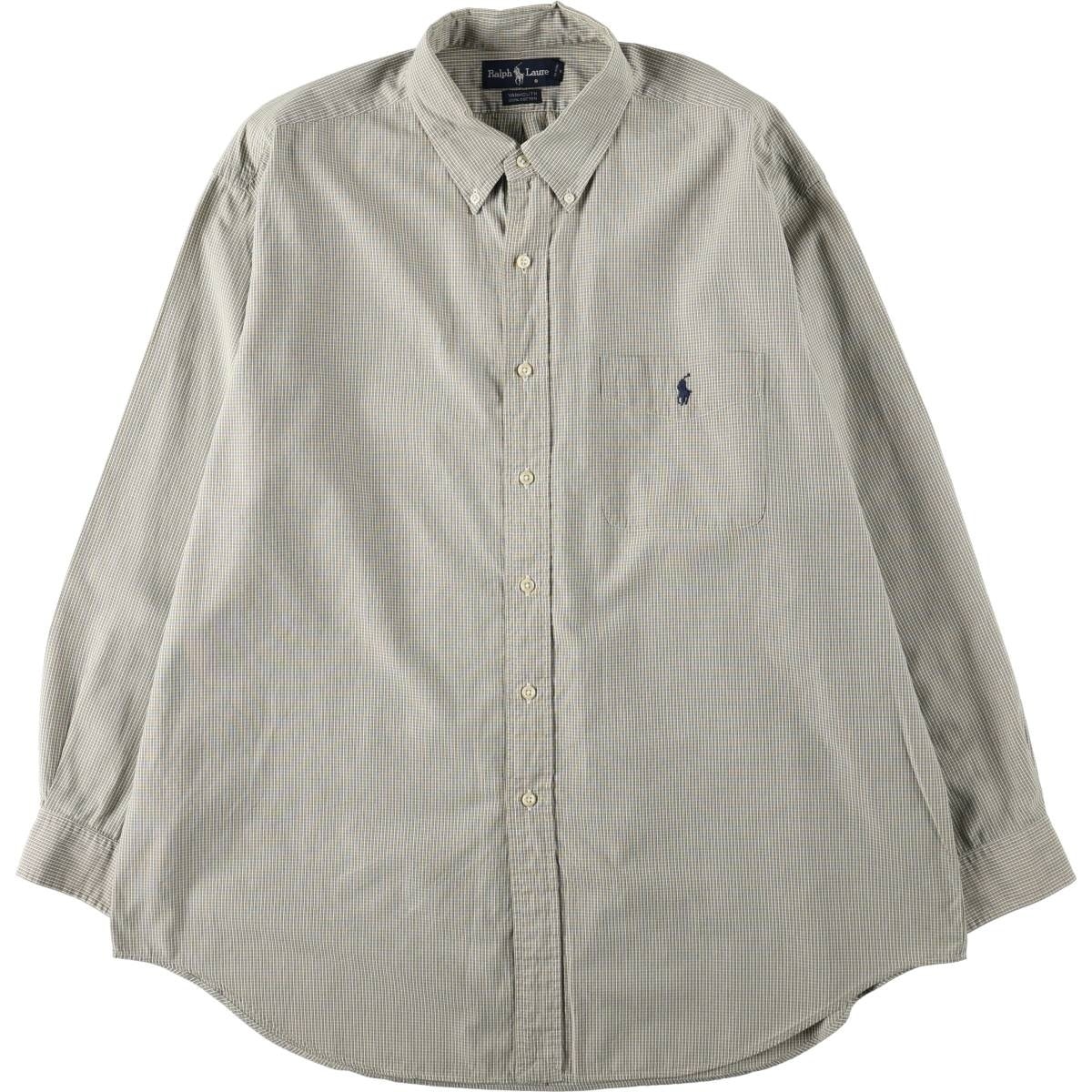 古着 ラルフローレン Ralph Lauren YARMOUTH 長袖 ボタンダウンチェックシャツ メンズXL相当/eaa646976