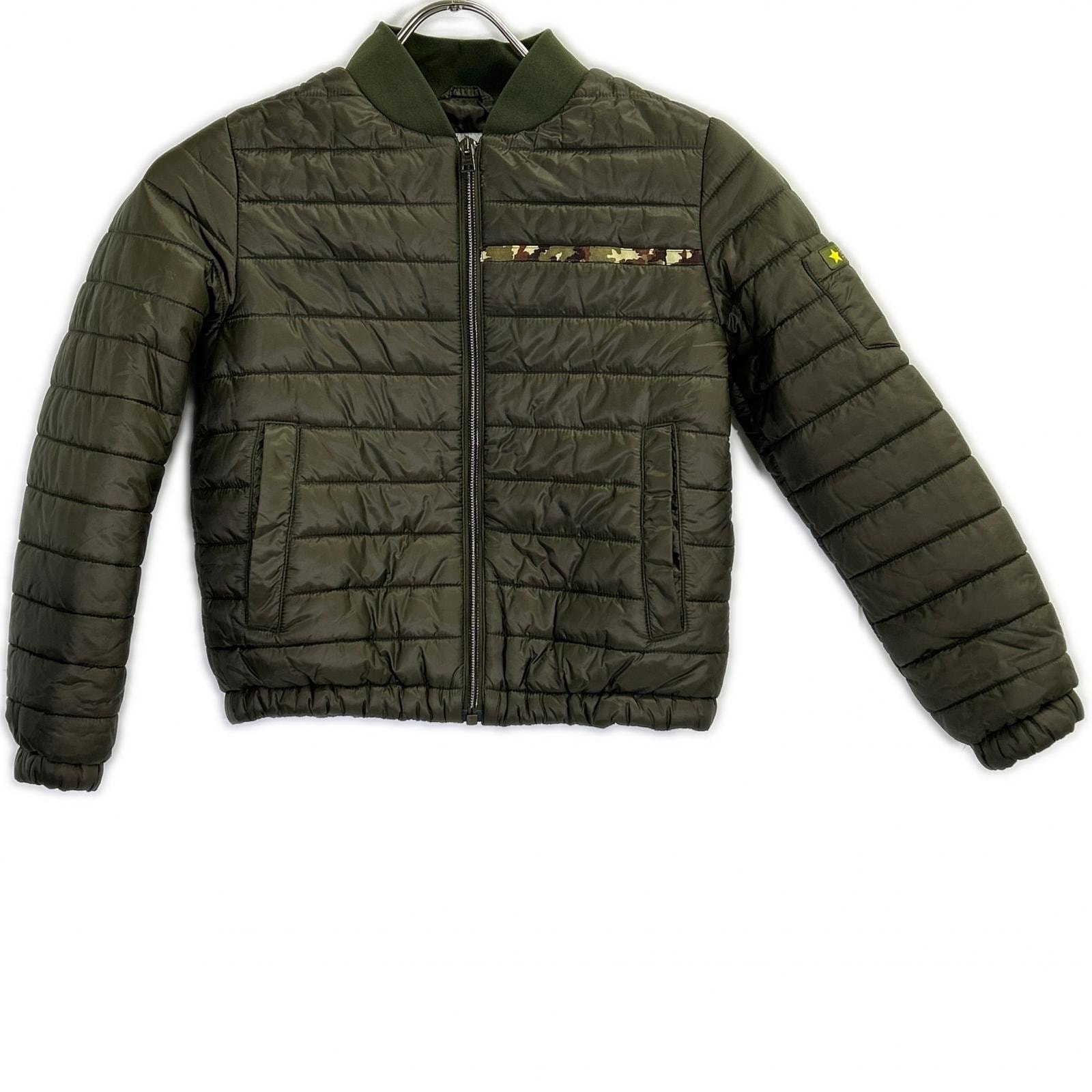 ヘルノ GI0034B カーキ ロゴワッペン ダウンジャケット 8A
