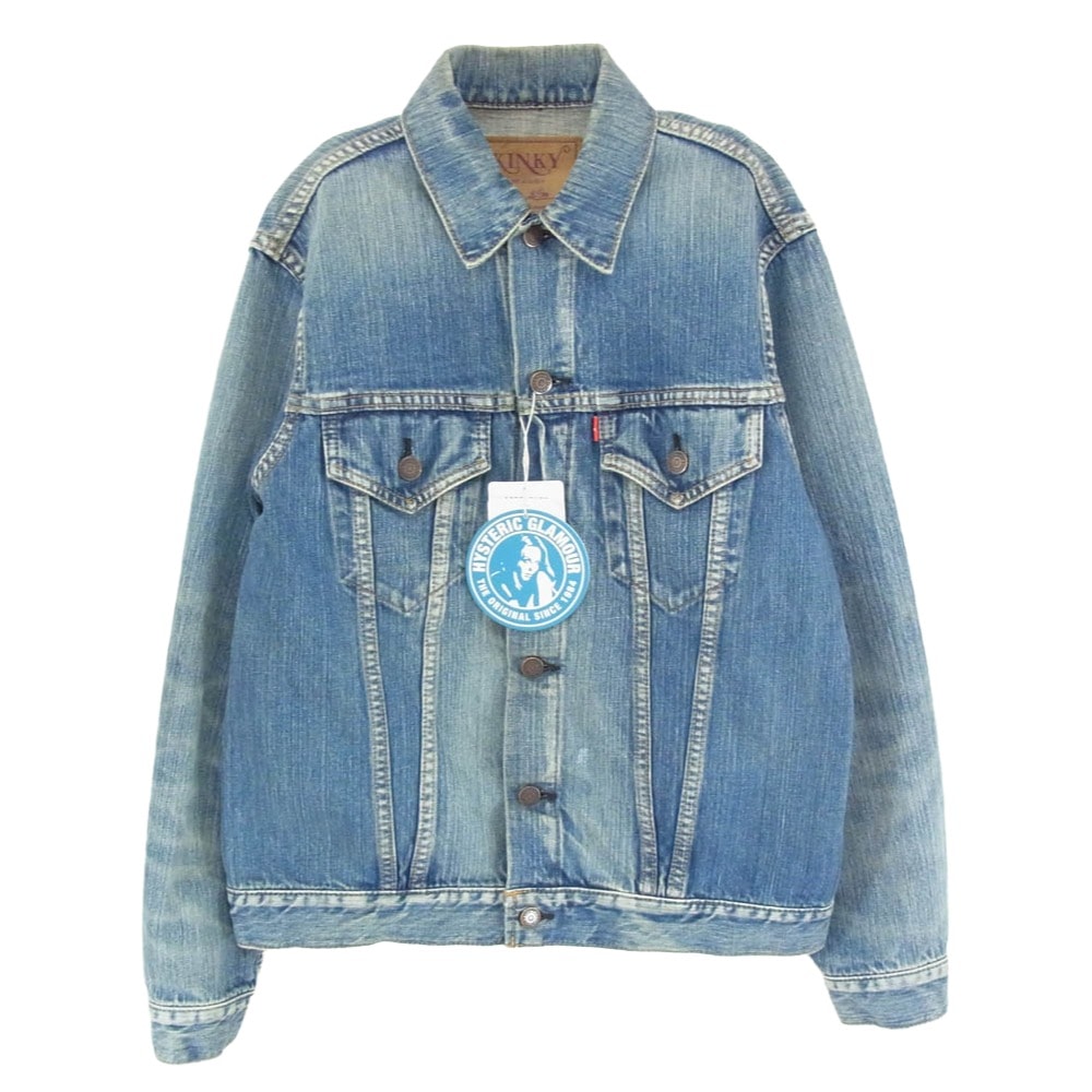 HYSTERIC GLAMOUR ヒステリックグラマー デニムジャケット 24AW 02243AB51 KINKY JEANS 13oz セルビッチデニム デニムジャケット Gジャン インディゴブルー系 M【極上美品】【中古】