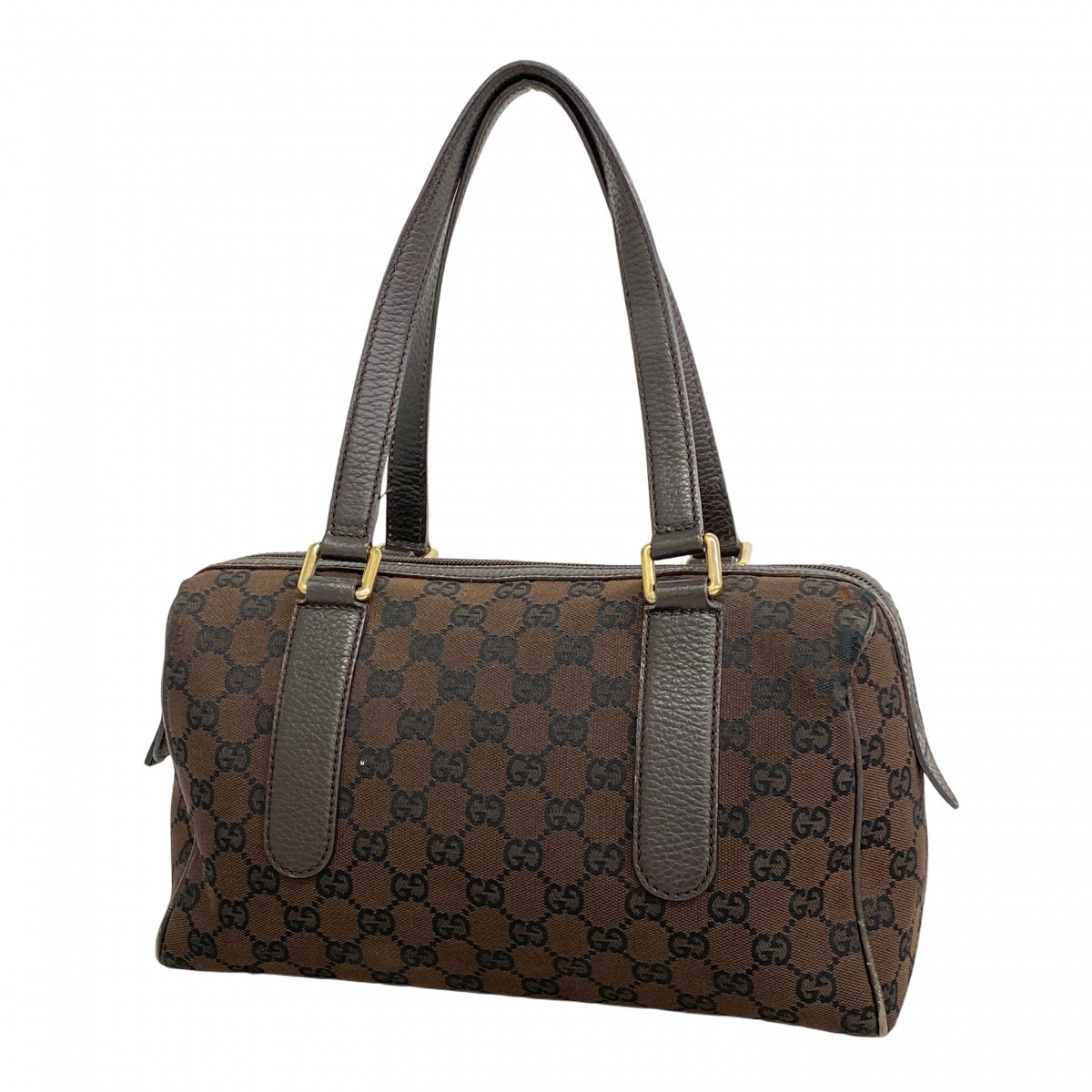 【6db1418】グッチ ハンドバッグ GGキャンバス 257289 キャンバス ブラウン ゴールド金具【中古】レディース