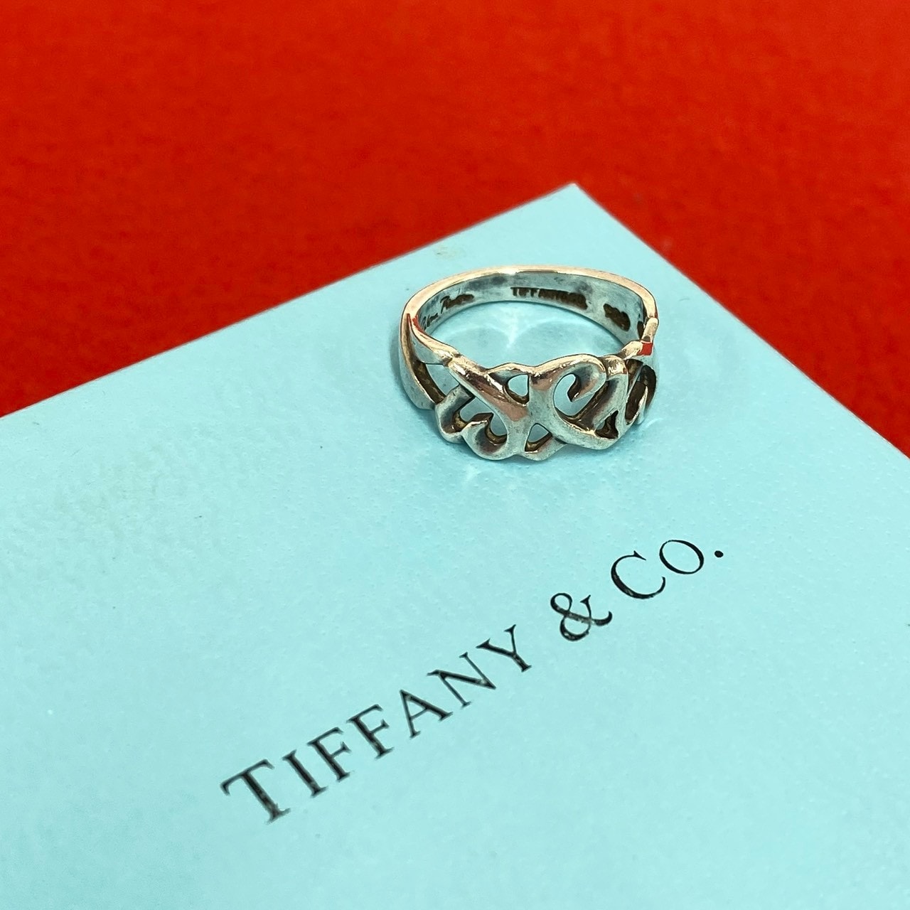 TIFFANY&Co. ティファニー ラビングハート リング シルバー925 リング・指輪 11号 シルバー
34087