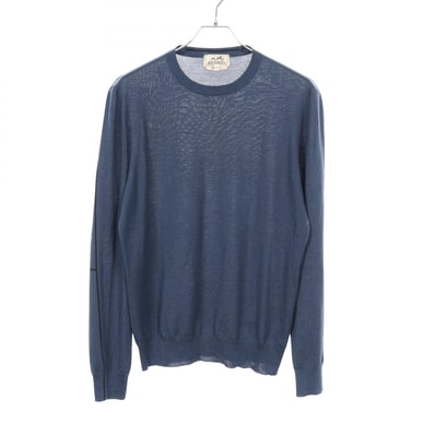 エルメス HERMES ニット 衣料品 トップス カシミヤ シルク ウール シルク メンズ ネイビー系 【中古】