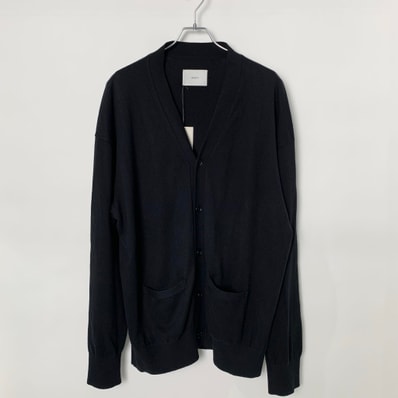 ssstein Cotton Cashmere Knit Cardigan "Black"
