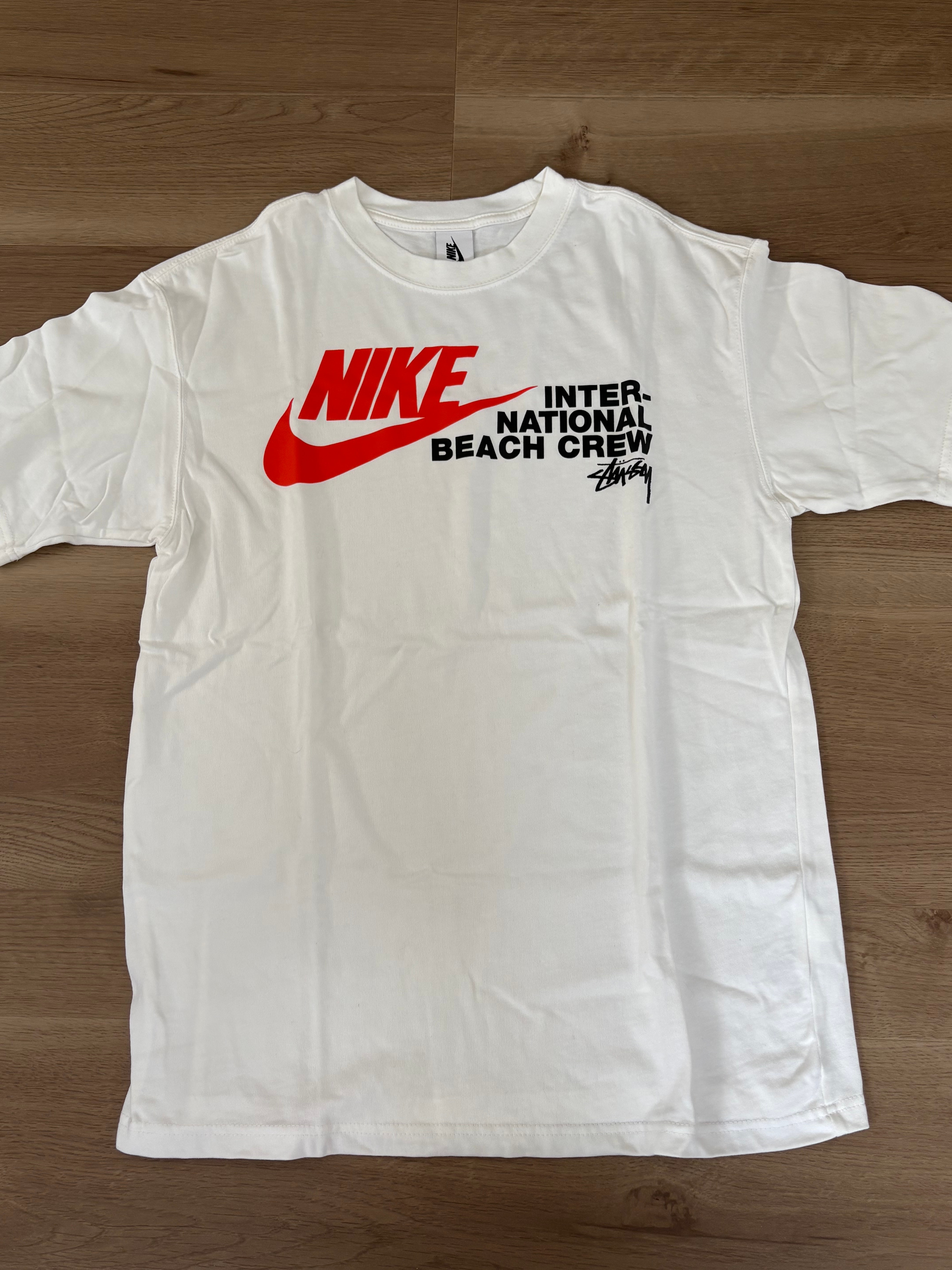 Nike x Stussy International Beach Crew T-Shirt "White"