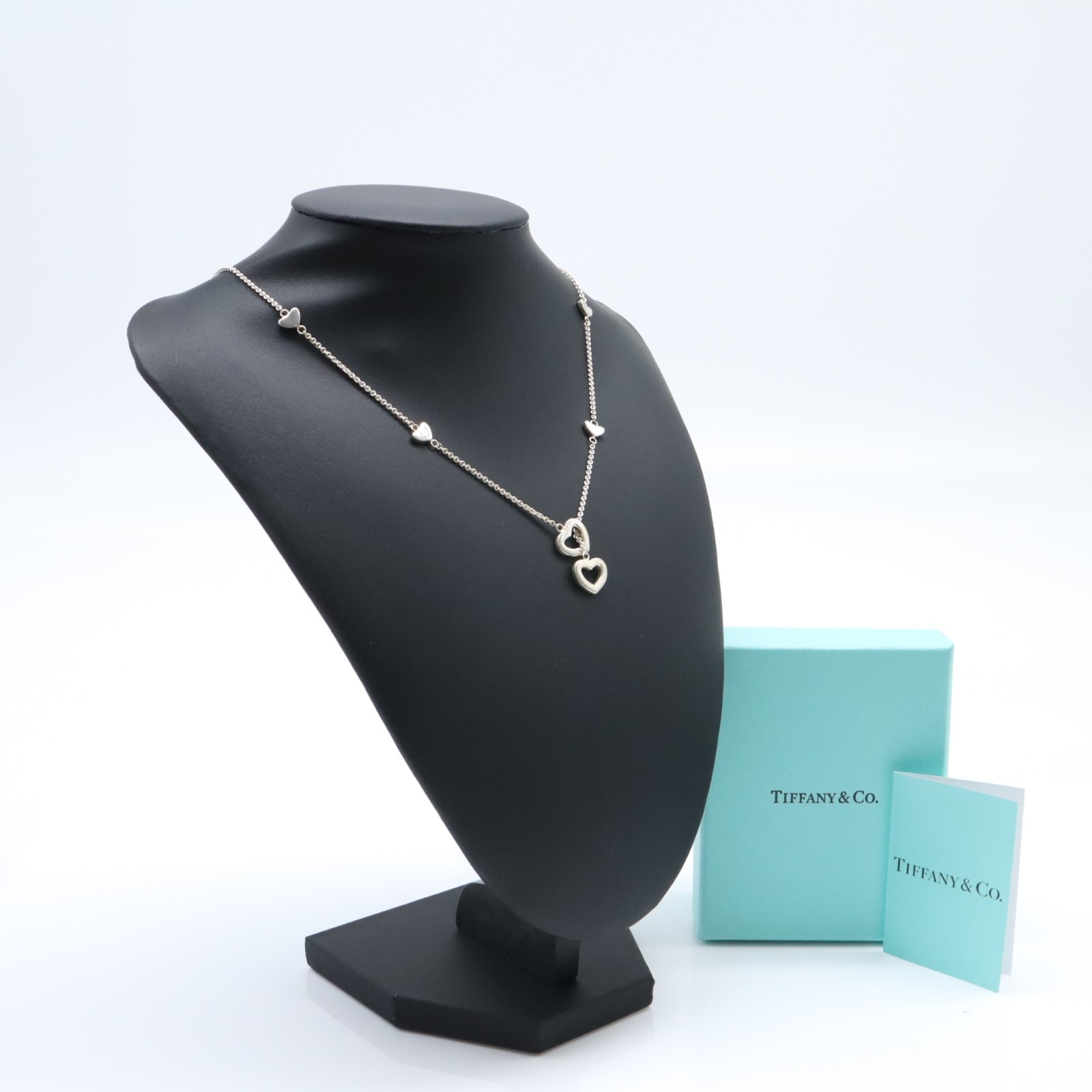 美品 TIFFANY&Co. ティファニー ハートリンク ラリアット ネックレス 925 ネックレス シルバー シルバー レディース