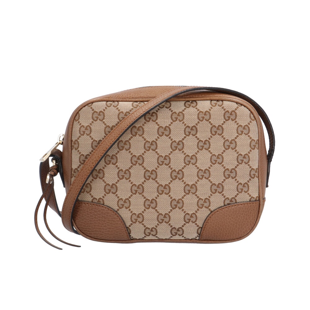 グッチ GGキャンバス ショルダーバッグ GGキャンバス 449413 ベージュ レディース GUCCI  中古