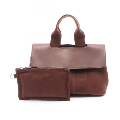 エルメス HERMES ヴァルパライソPM ハンドバッグ バッグ レザー キャンバス トワルシェブロン トワルシェブロン レディース ブラウン系 200220M 【中古】