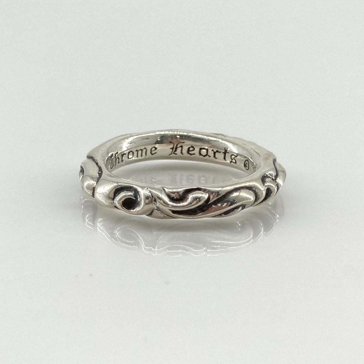 CHROME HEARTS(クロムハーツ) SCRL BAND スクロールバンド SV925 リング・指輪 9.71g シルバー