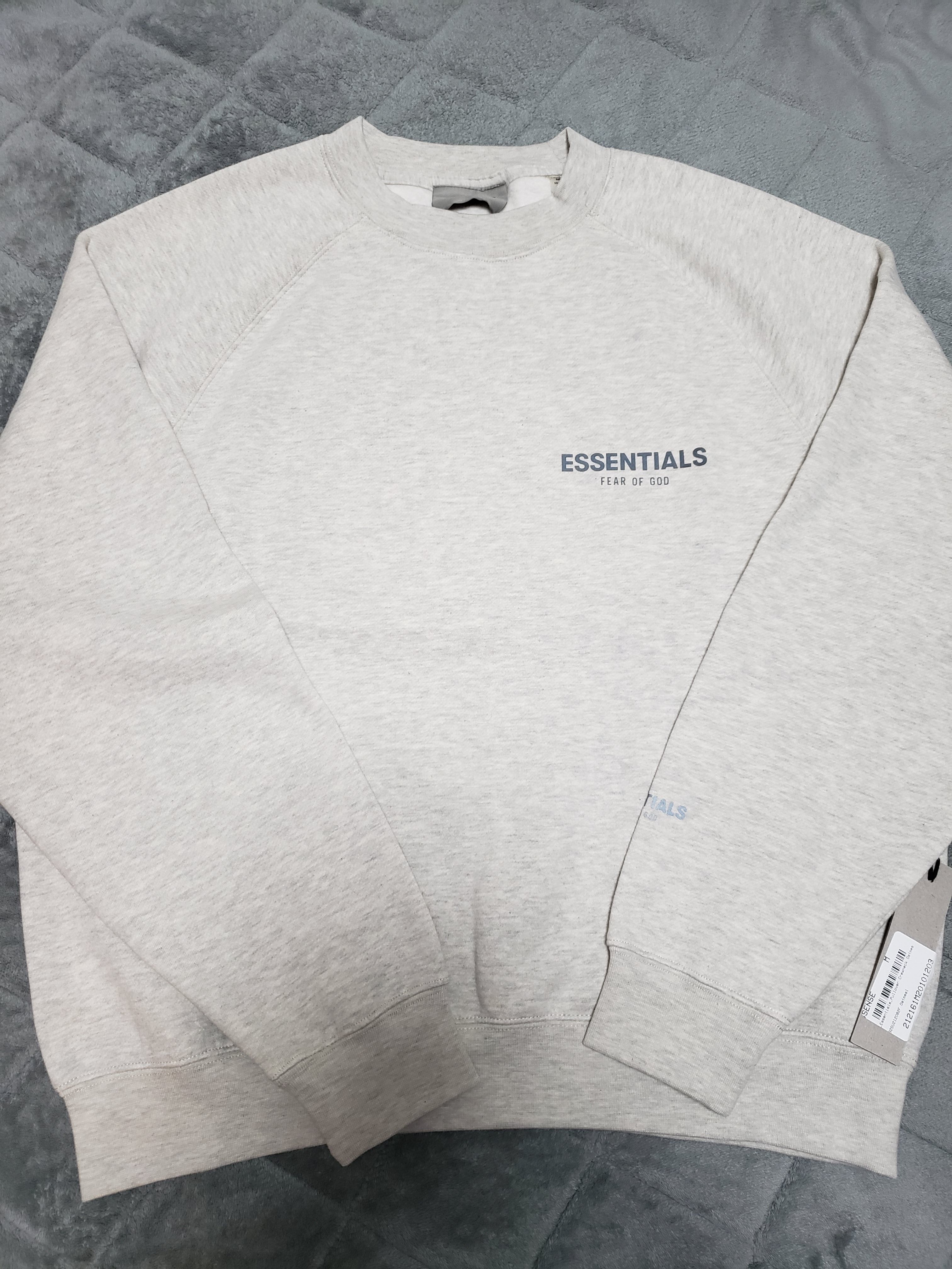 FEAR OF GOD ESSENTIALS PULLOVER CREWNECK "Light Heather Oatmeal"