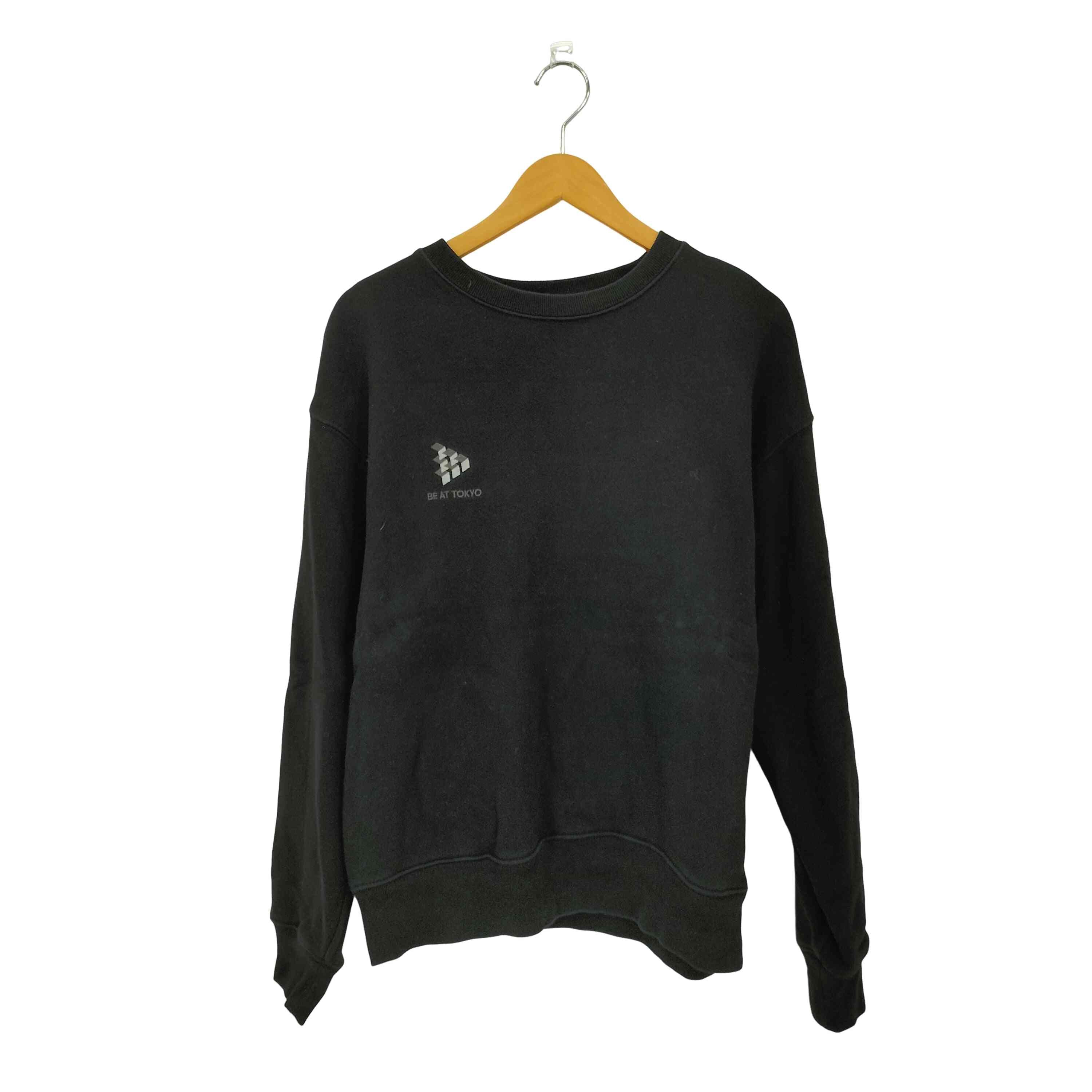 BE AT TOKYO 刺繍ロゴ クルーネック スウェットシャツ【1140876545959】