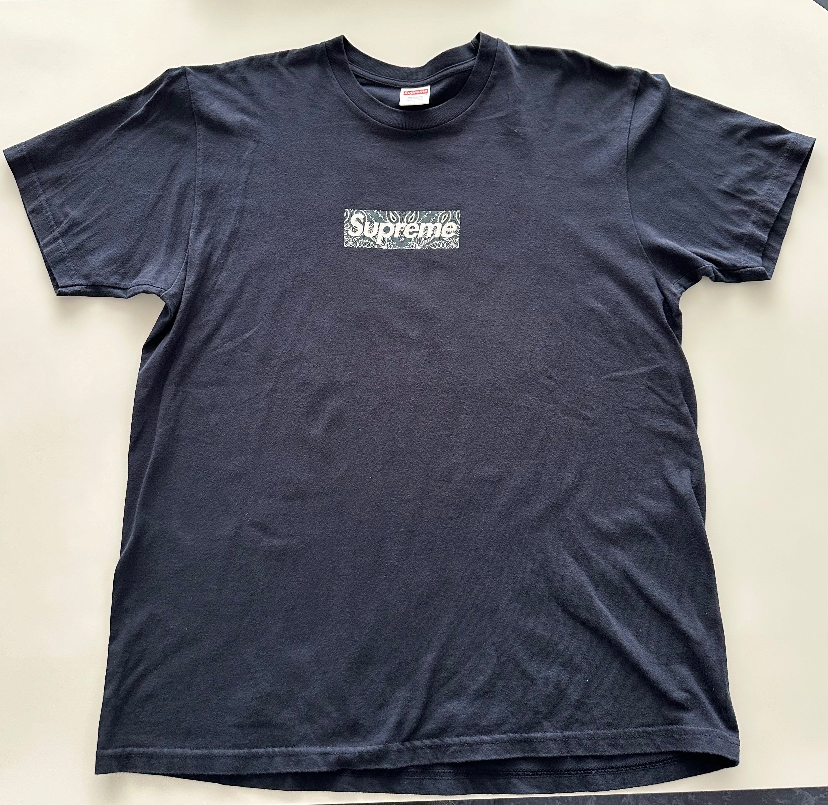 Supreme Bandana Box Logo Tee "Navy"