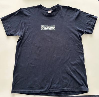 Supreme Bandana Box Logo Tee "Navy"