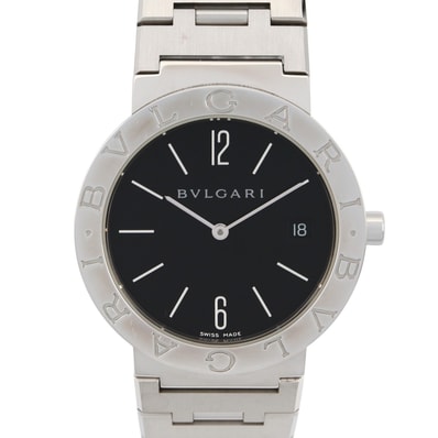 ブルガリ BVLGARI ブルガリ ブルガリ ボーイズ 腕時計 時計 ステンレススチール ボーイズ ブラック系 BB33SS 【中古】