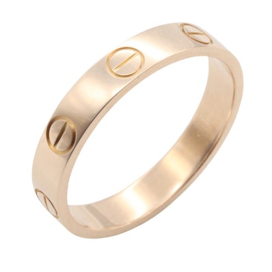 カルティエ CARTIER ミニラブリング リング・指輪 ジュエリー K18PG(ピンクゴールド) メンズ レディース ゴールド系 B4085200 【中古】