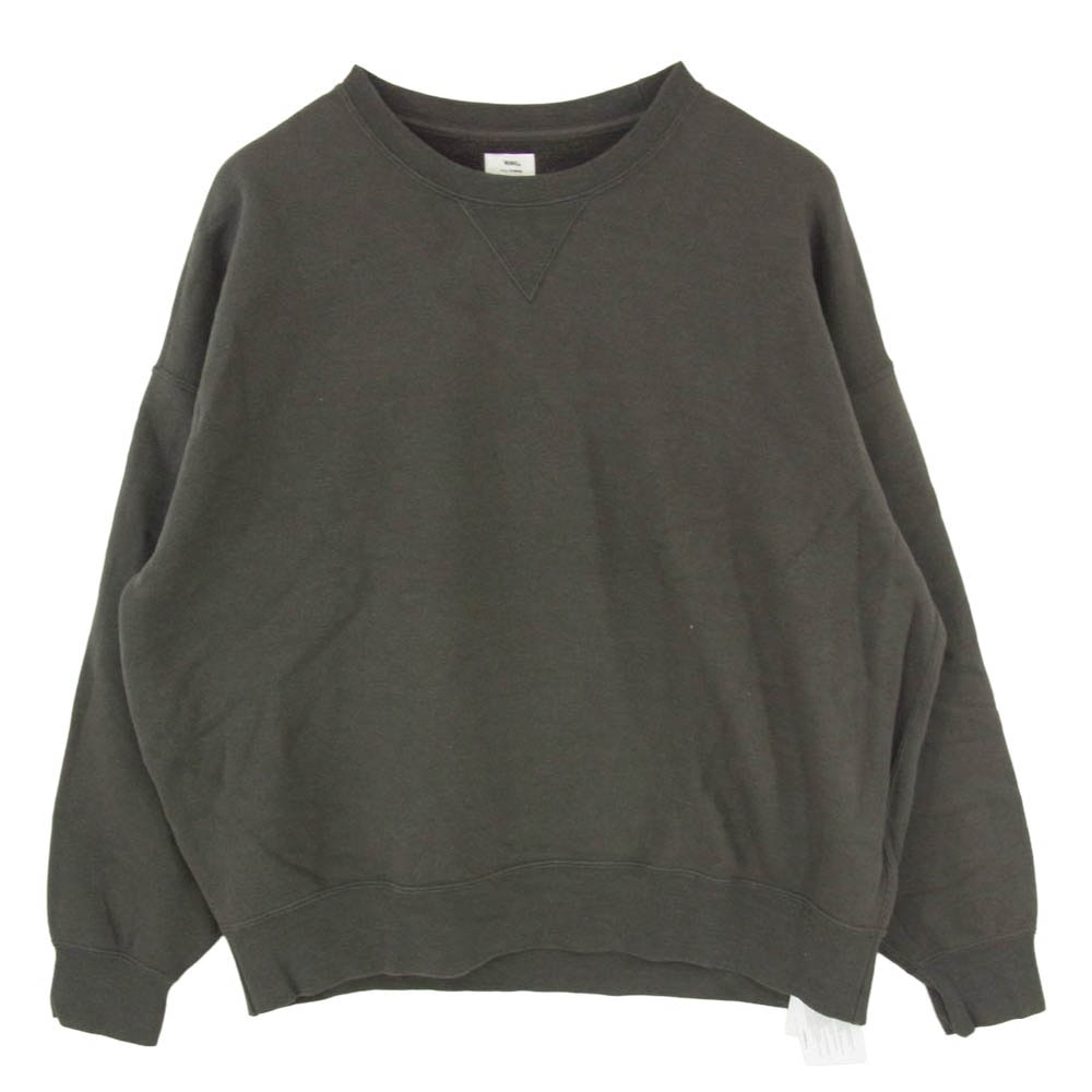 VISVIM ビズビム 0324205010004 WMV AMPLUS CREW L/S コットン クルーネック ロングスリーブ プルオーバー スウェット トレーナー ブラック系 0 【中古】