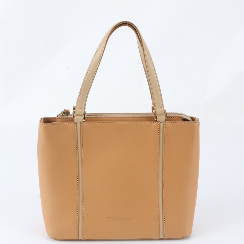 ■美品 バーバリー ノバ チェックハンドバッグ レザー