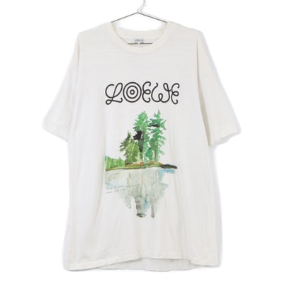ロエベ H6299981PC 18AW ロゴ 湖畔 Tシャツ XL