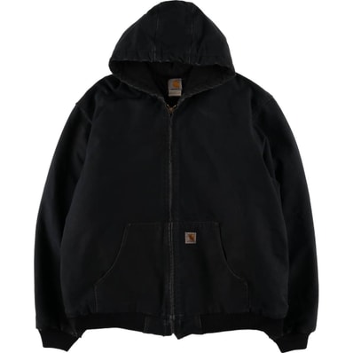 古着 カーハート Carhartt アクティブジャケット 中綿入り ダックフルジップパーカー USA製 メンズXXL相当/eaa586319