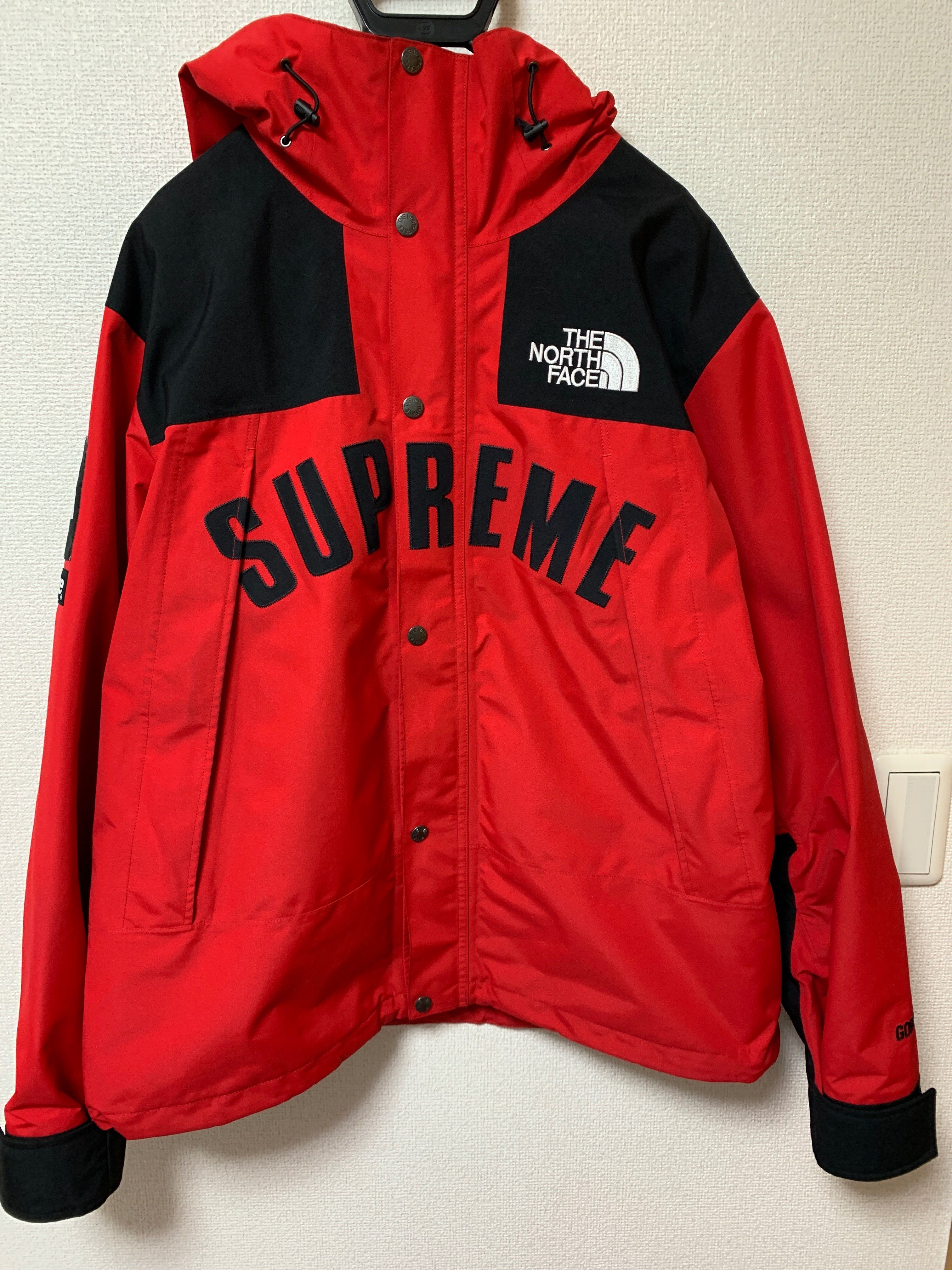 Supreme x The North Face Arc Logo Mountain Parka "Red"