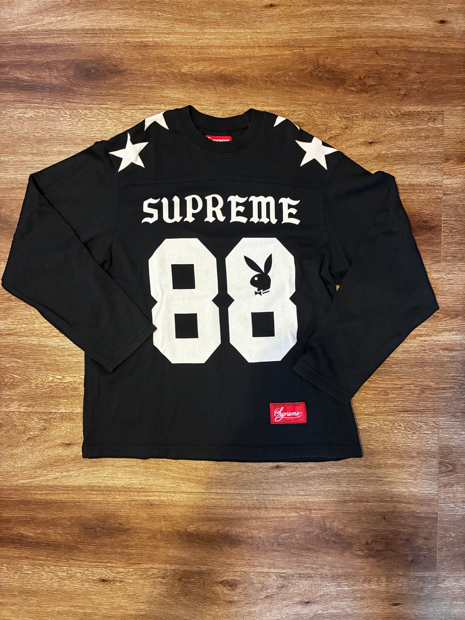 Supreme x Playboy L/S Football Top "Black"