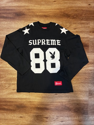 Supreme x Playboy L/S Football Top "Black"