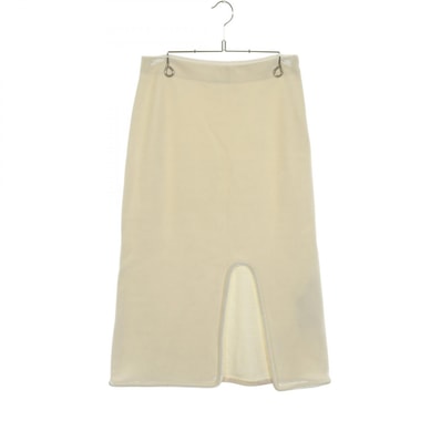 ジルサンダー JIL SANDER ベロア スカート 衣料品 ボトムス ウール ビスコース レディース ホワイト系 J03MA0015 【中古】