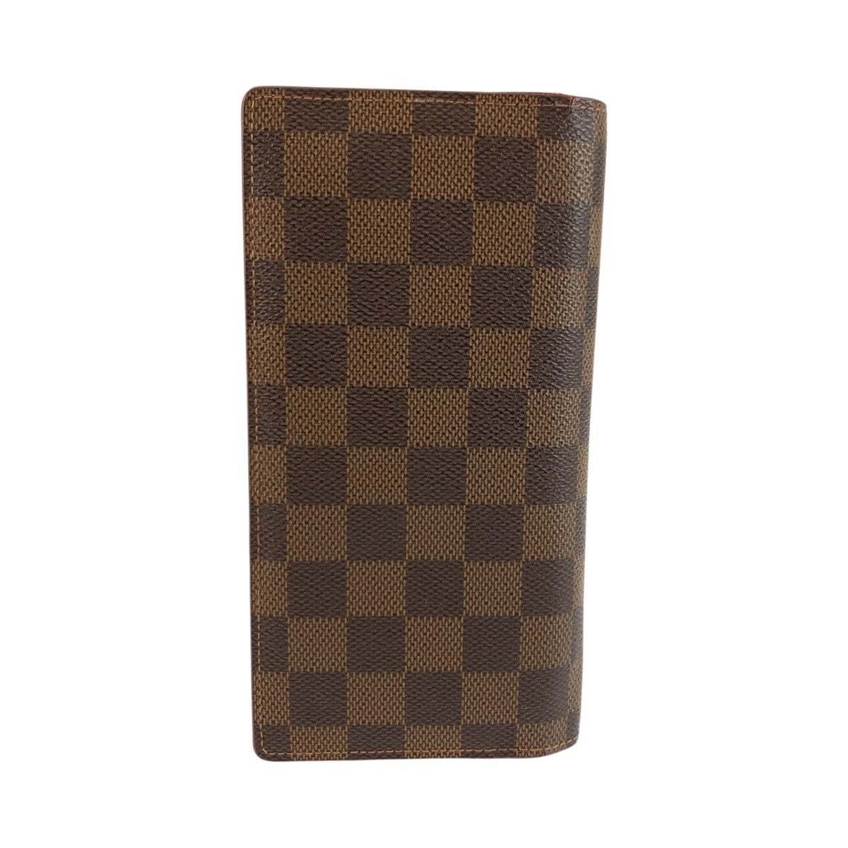 LOUIS VUITTON ルイヴィトン ダミエ ポルトフォイユブラザ ブラウン ゴールド金具 PVC 長財布 ロングウォレット 1-0292580 【中古】