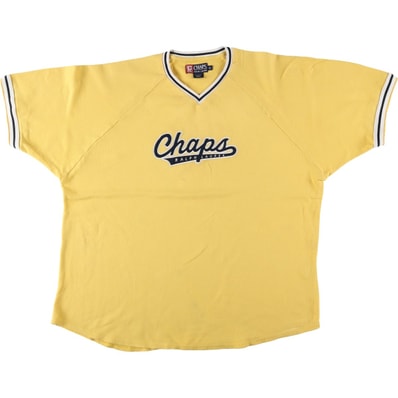 古着 ラルフローレン Ralph Lauren CHAPS チャップス 鹿の子 半袖VネックTシャツ メンズXL相当/eaa625921