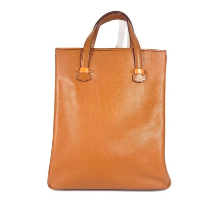 エルメス HERMES ギャロップ カバン ショルダーバッグ 肩掛け 縦型 トートバッグ レザー ゴールド ブラウン