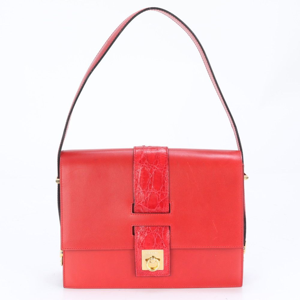 ■美品 セリーヌ ショルダーバッグ レザー