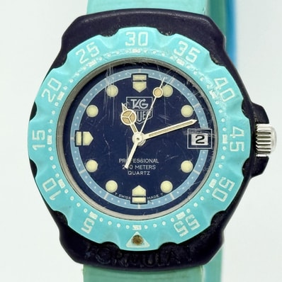 TAG HEUER タグホイヤー プロフェッショナル 200m フォーミュラ1 388.513/1 ネイビー QZ メンズ 腕時計 稼働品