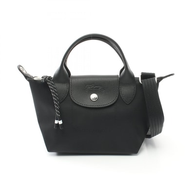 ロンシャン Longchamp ル プリアージュ エナジー XS 2WAY ハンドバッグ バッグ キャンバス レザー レディース ブラック系 L1500HSR001 【新品】