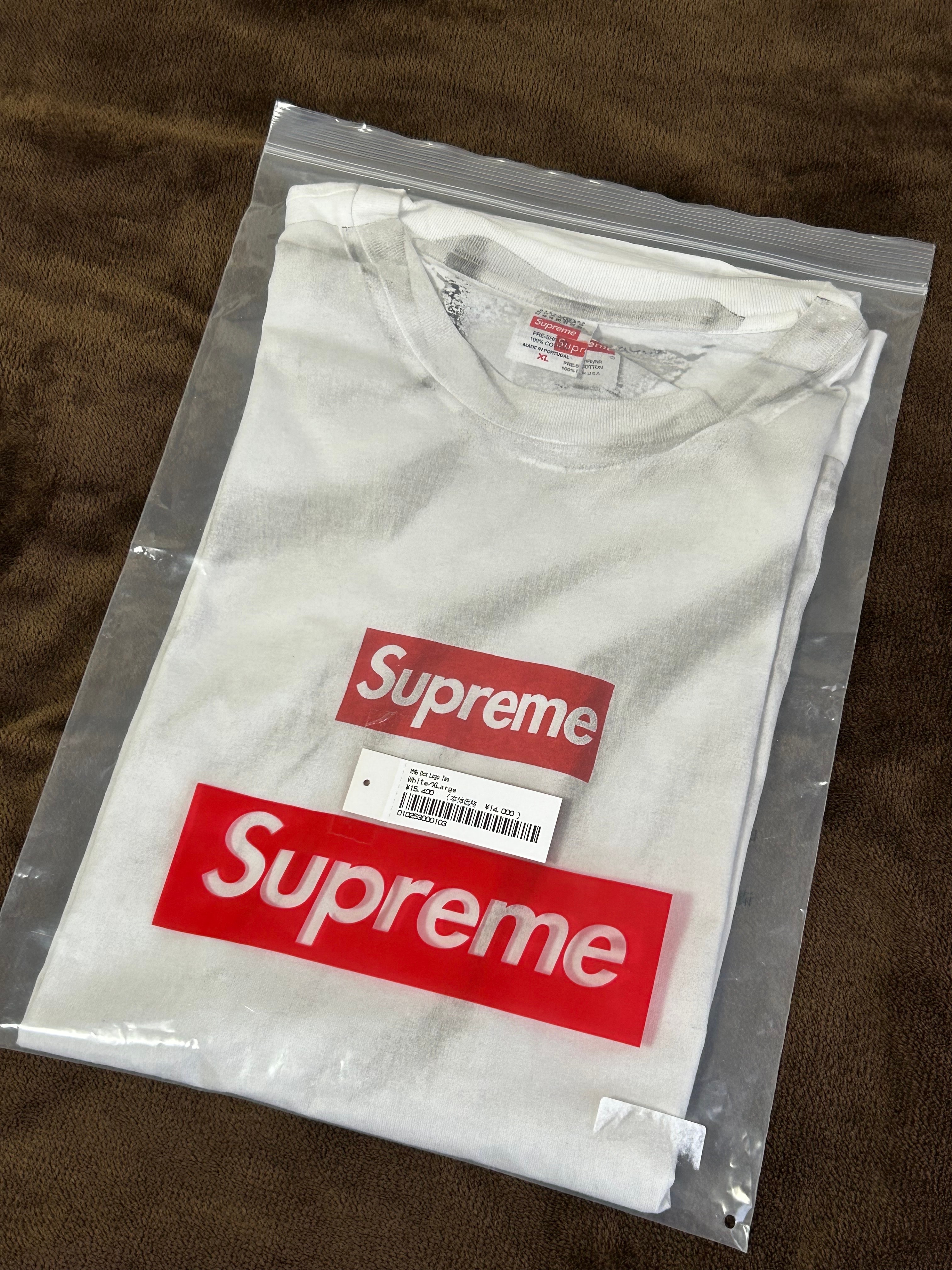Supreme x MM6 Maison Margiela Box Logo Tee "White"