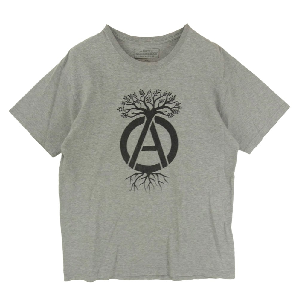 NEIGHBORHOOD ネイバーフッド Tシャツ SRL アイコンマーク バック ロゴプリント ショートスリーブ 半袖 Tシャツ グレー系 L【中古】