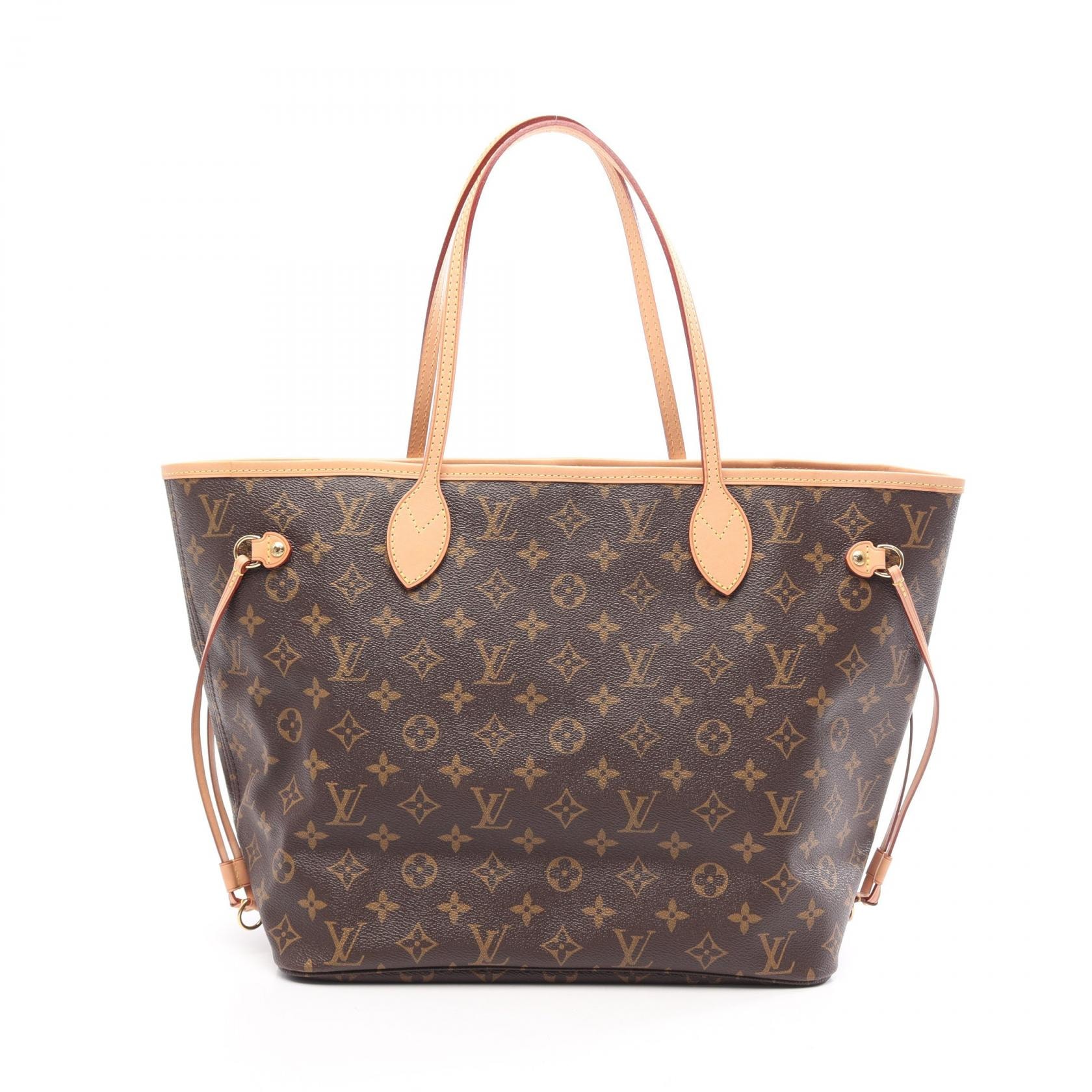ルイ・ヴィトン LOUIS VUITTON ネヴァーフルMM トートバッグ バッグ PVCコーティングキャンバス レザー モノグラム レディース ブラウン系 M40156 【中古】