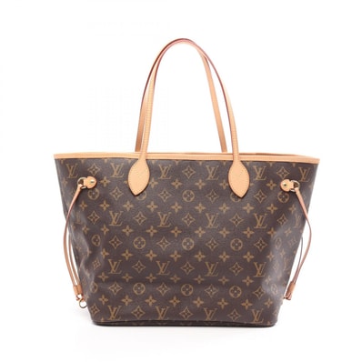 ルイ・ヴィトン LOUIS VUITTON ネヴァーフルMM トートバッグ バッグ PVCコーティングキャンバス レザー モノグラム レディース ブラウン系 M40156 【中古】