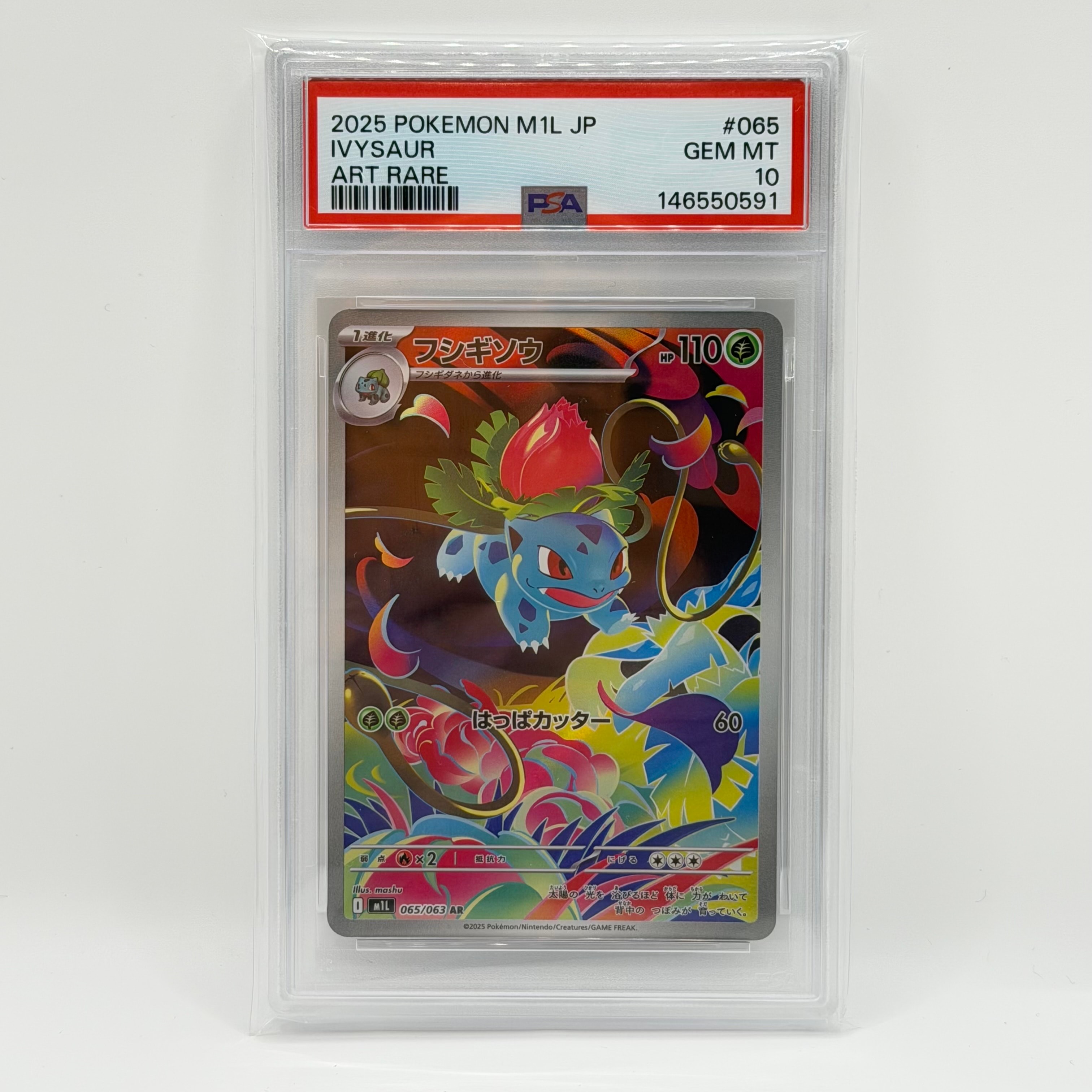 PSA10】フシギソウ AR [M1L 065/063](拡張パック「メガブレイブ」) 1枚