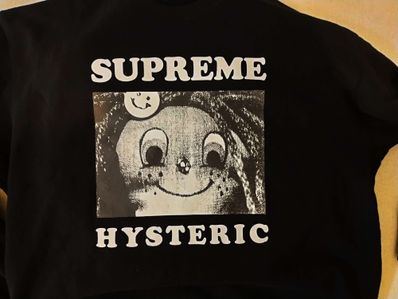 Supreme x HYSTERIC GLAMOUR Crewneck "Black"