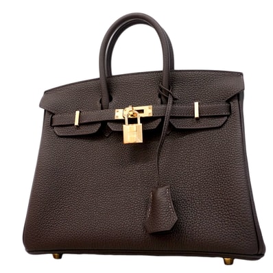 ★SALE【6fa1798-g】エルメス ハンドバッグ バーキン25 トゴ べブラン シャンパンゴールド金具 K刻印【中古】レディース